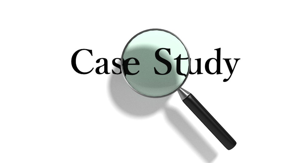 Case Study graphic with magnifying glass preview image 1